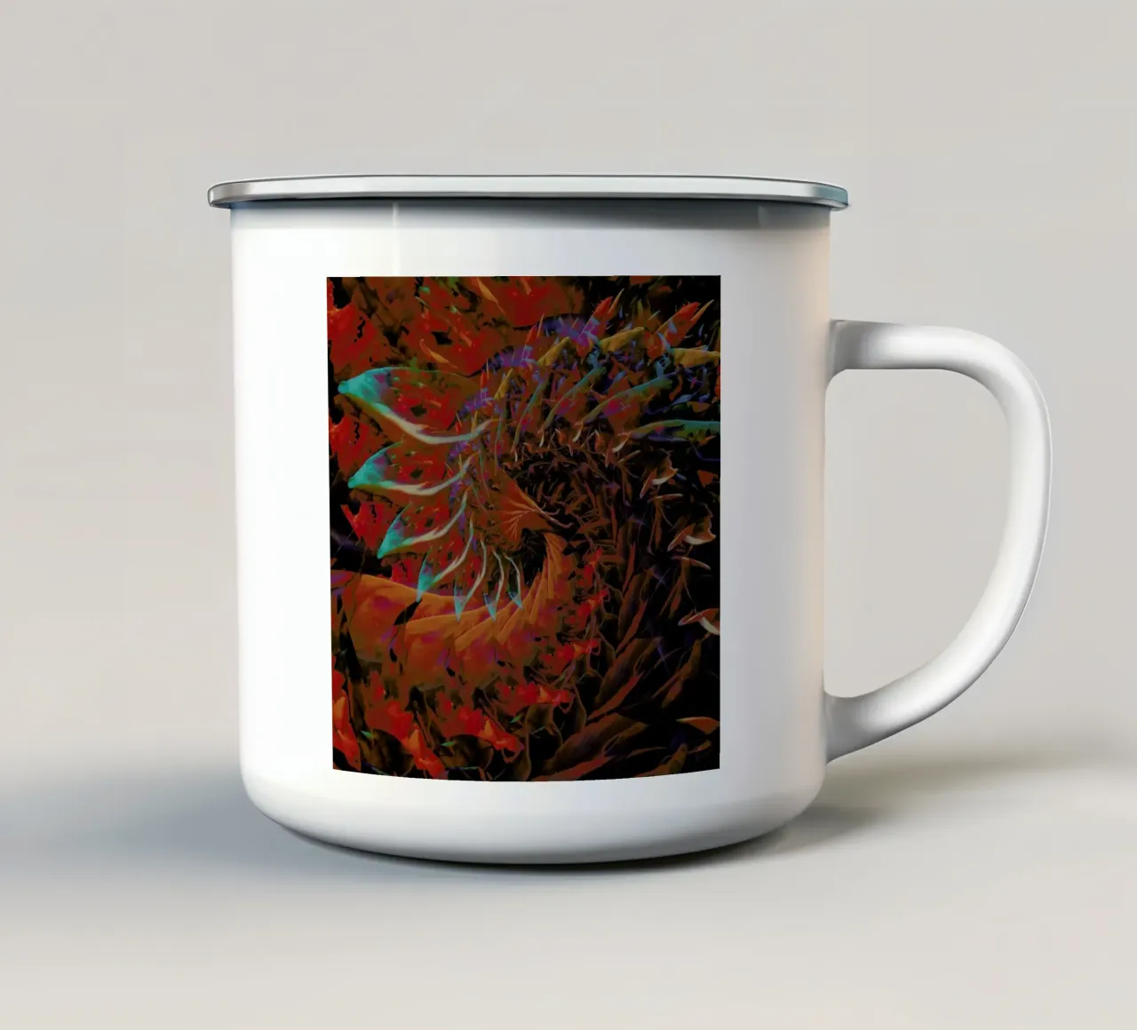 Pedalism enamel mug by Bryon S. White