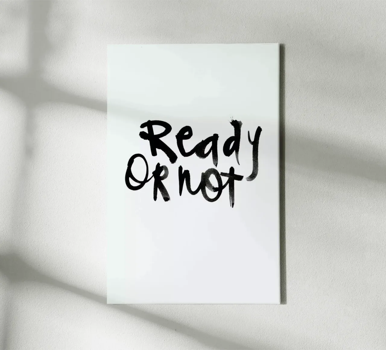 Ready or Not tela con Cornice a cassetta da Dead Language