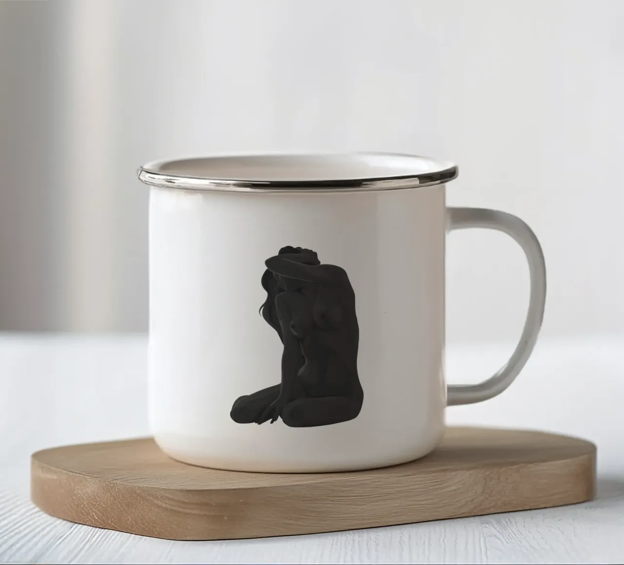 Christine - Curvenude tazza in smalto da curve_tamer