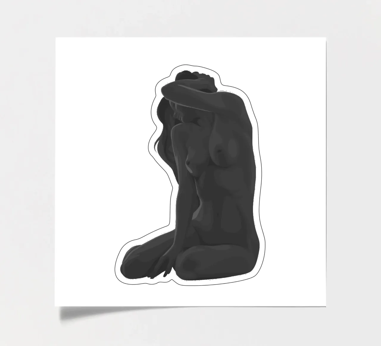 Christine - Curvenude Stickerbogen von curve_tamer