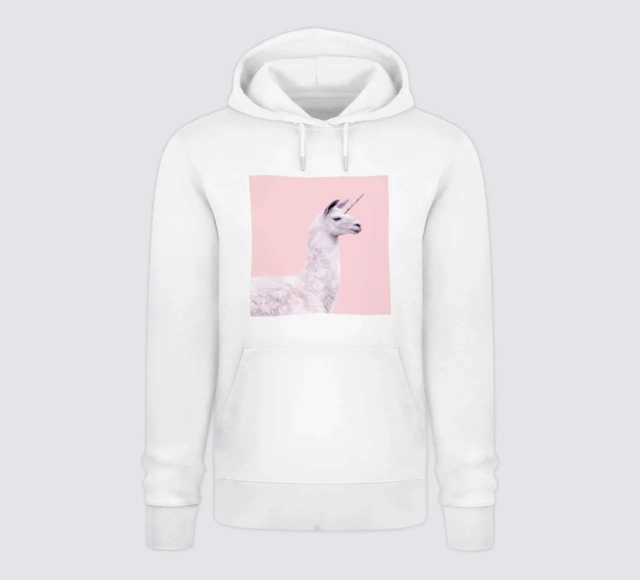 Llama Unicorn felpa con cappuccio da Paul Fuentes Design