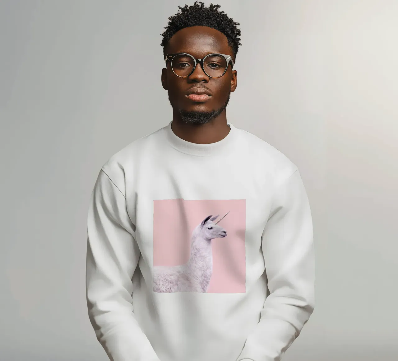 Llama Unicorn felpa da Paul Fuentes Design