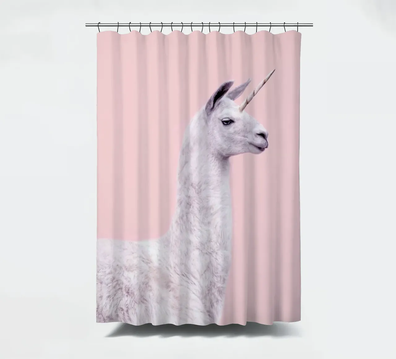 Llama Unicorn tenda da doccia da Paul Fuentes Design