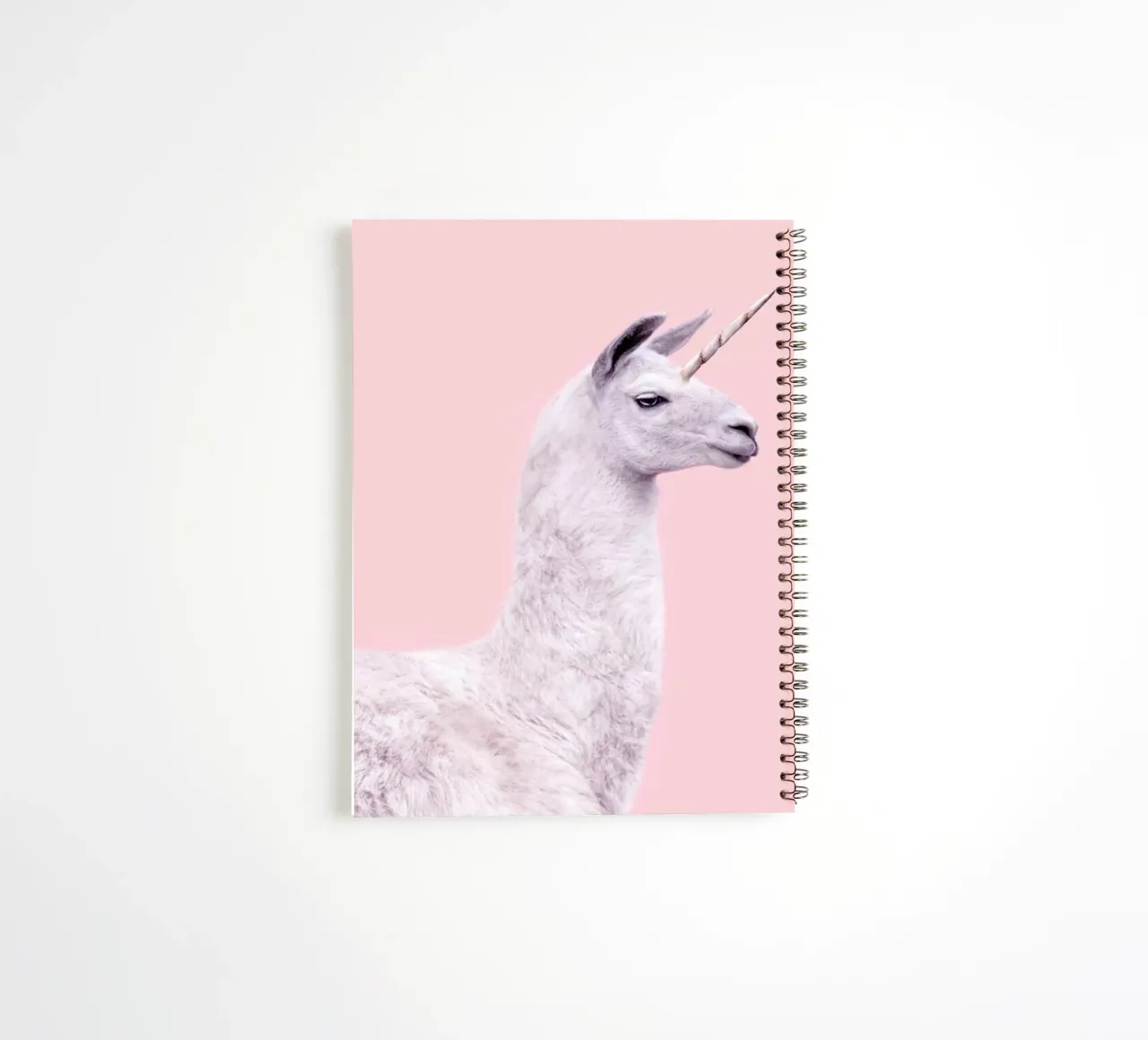 Llama Unicorn spiral notebook by Paul Fuentes Design