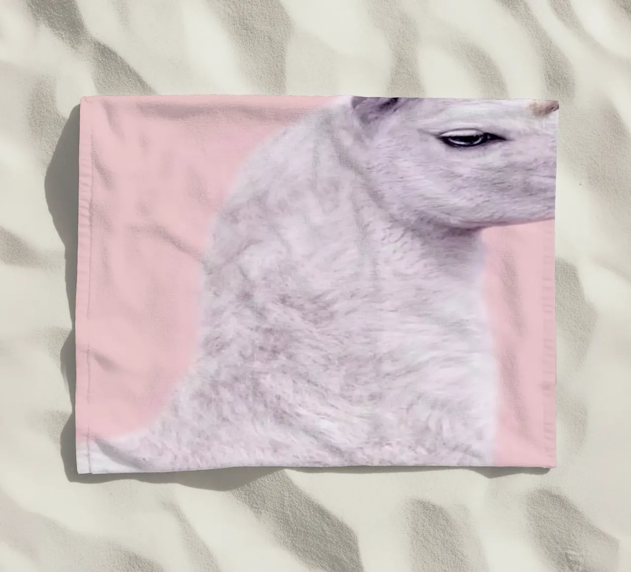 Llama Unicorn telo mare da Paul Fuentes Design