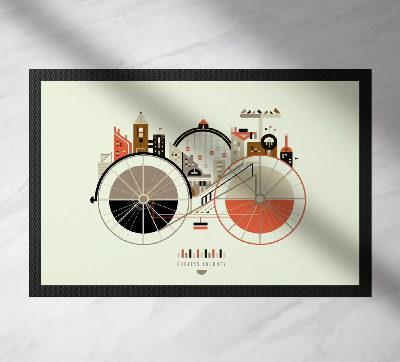 Free Cycle deurmat van Petros Afshar