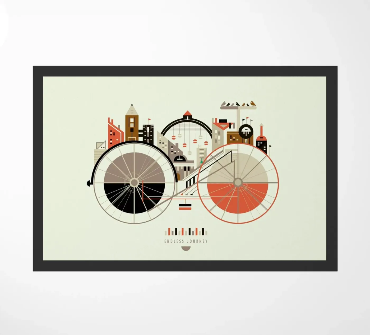 Free Cycle deurmat van Petros Afshar