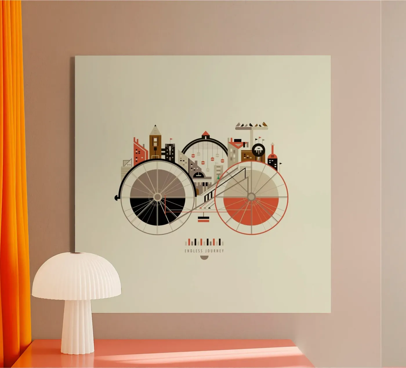 Free Cycle acryl van Petros Afshar