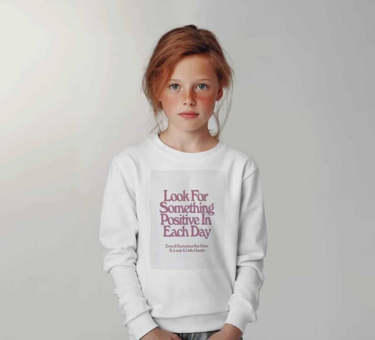 Promemoria sulla positività felpa bambino da Studio Mooodz