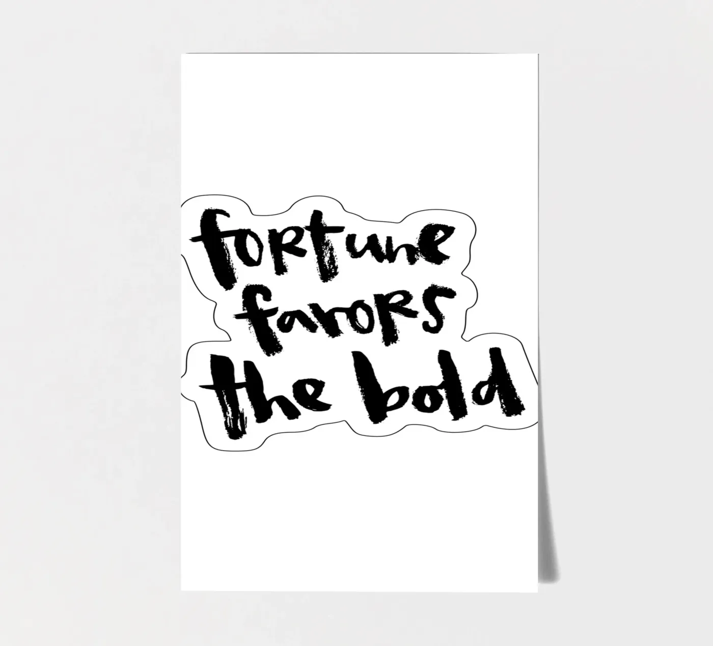 Bold stickervel van Brushmeetspaper