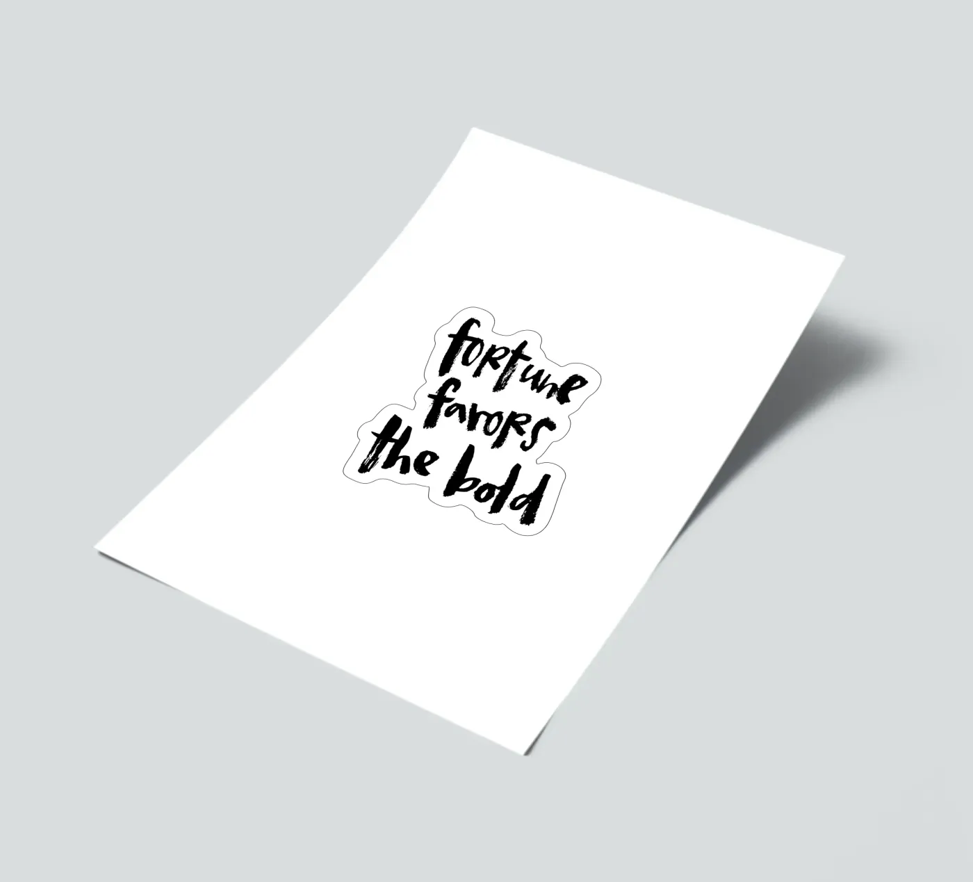 Bold stickervel van Brushmeetspaper