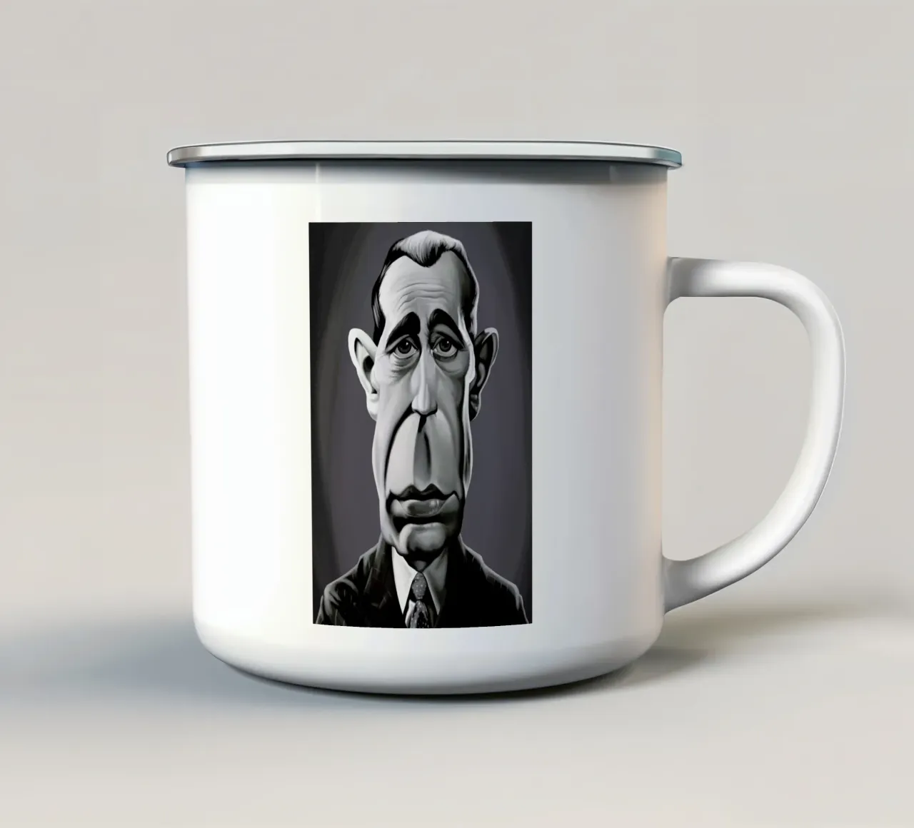 Humphrey tazza in smalto da Rob Art | Illustration