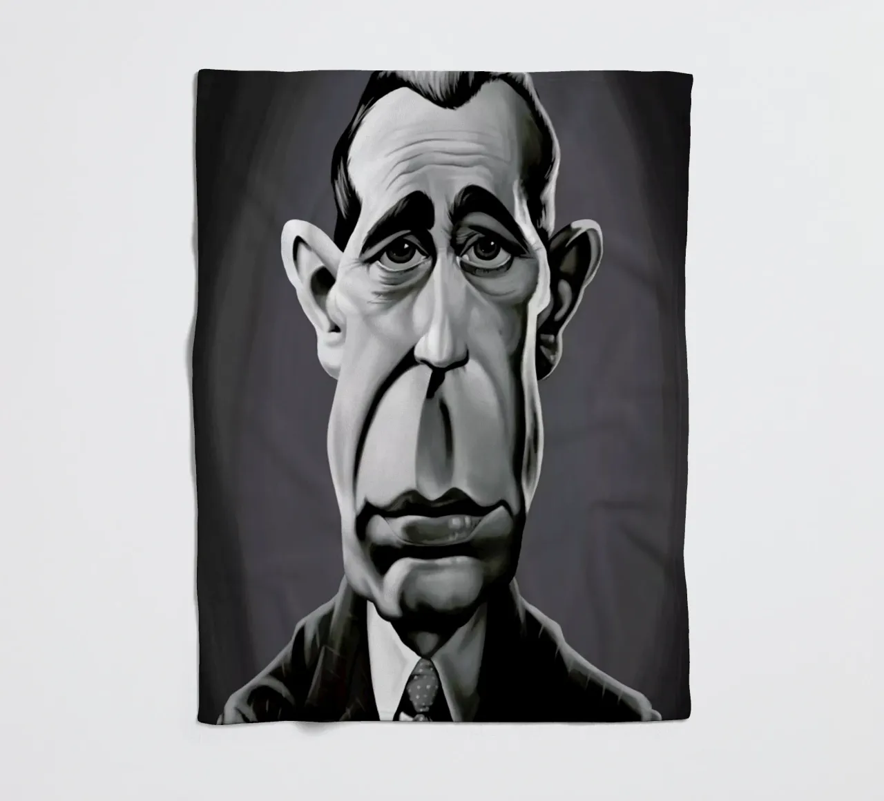 Humphrey fleece blanket by Rob Art | Illustration