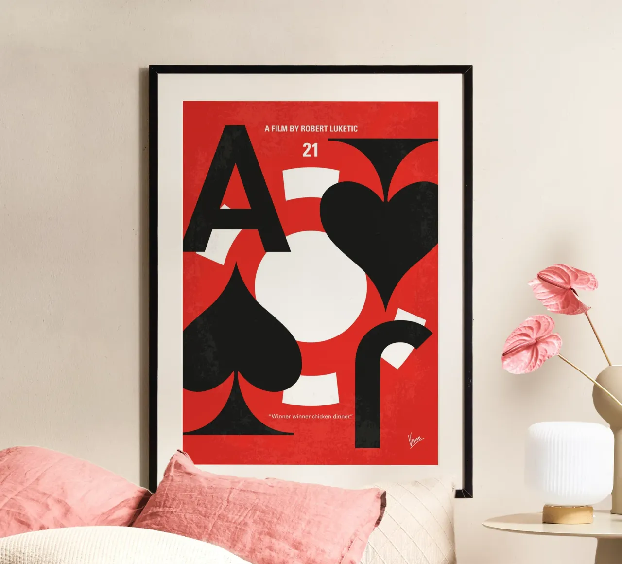 No1150 My 21 minimal movie poster poster con telaio in legno da Chungkong