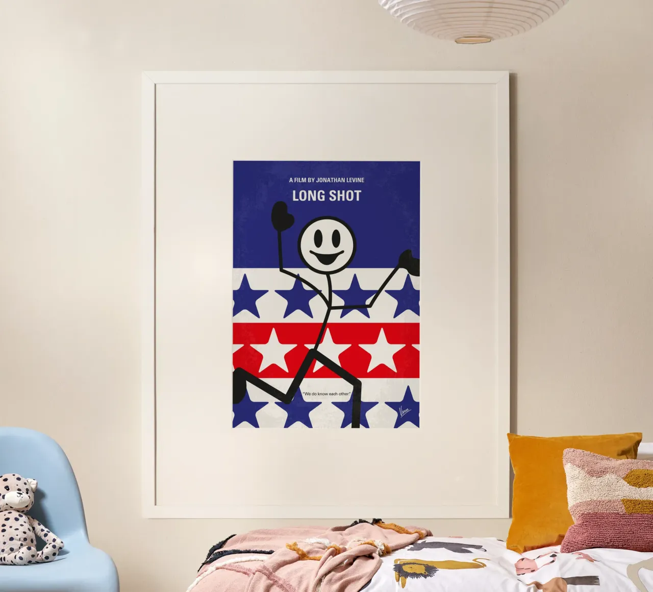 No1153 My Long Shot minimal movie poster poster con telaio in legno da Chungkong