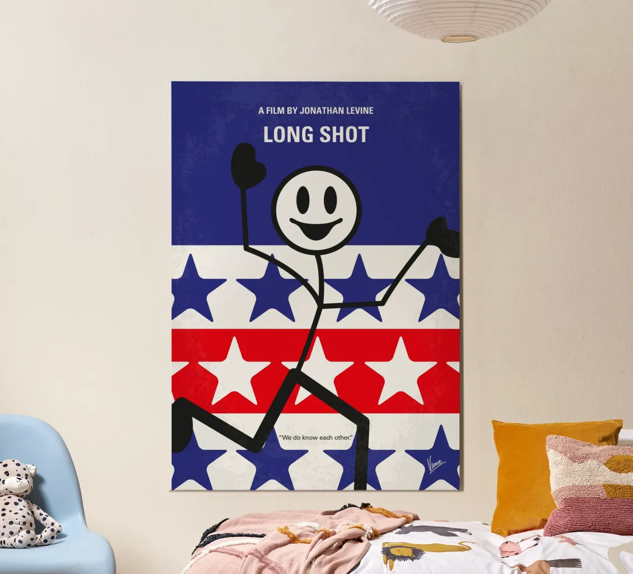 No1153 My Long Shot minimal movie poster poster con telaio in legno da Chungkong