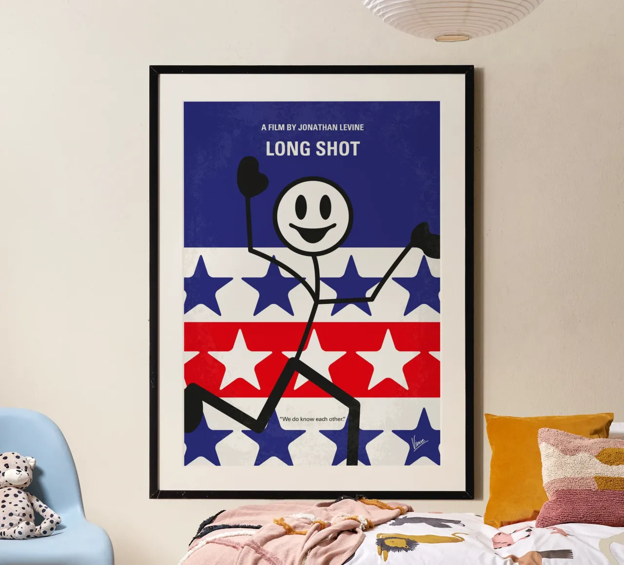No1153 My Long Shot minimal movie poster poster con telaio in legno da Chungkong