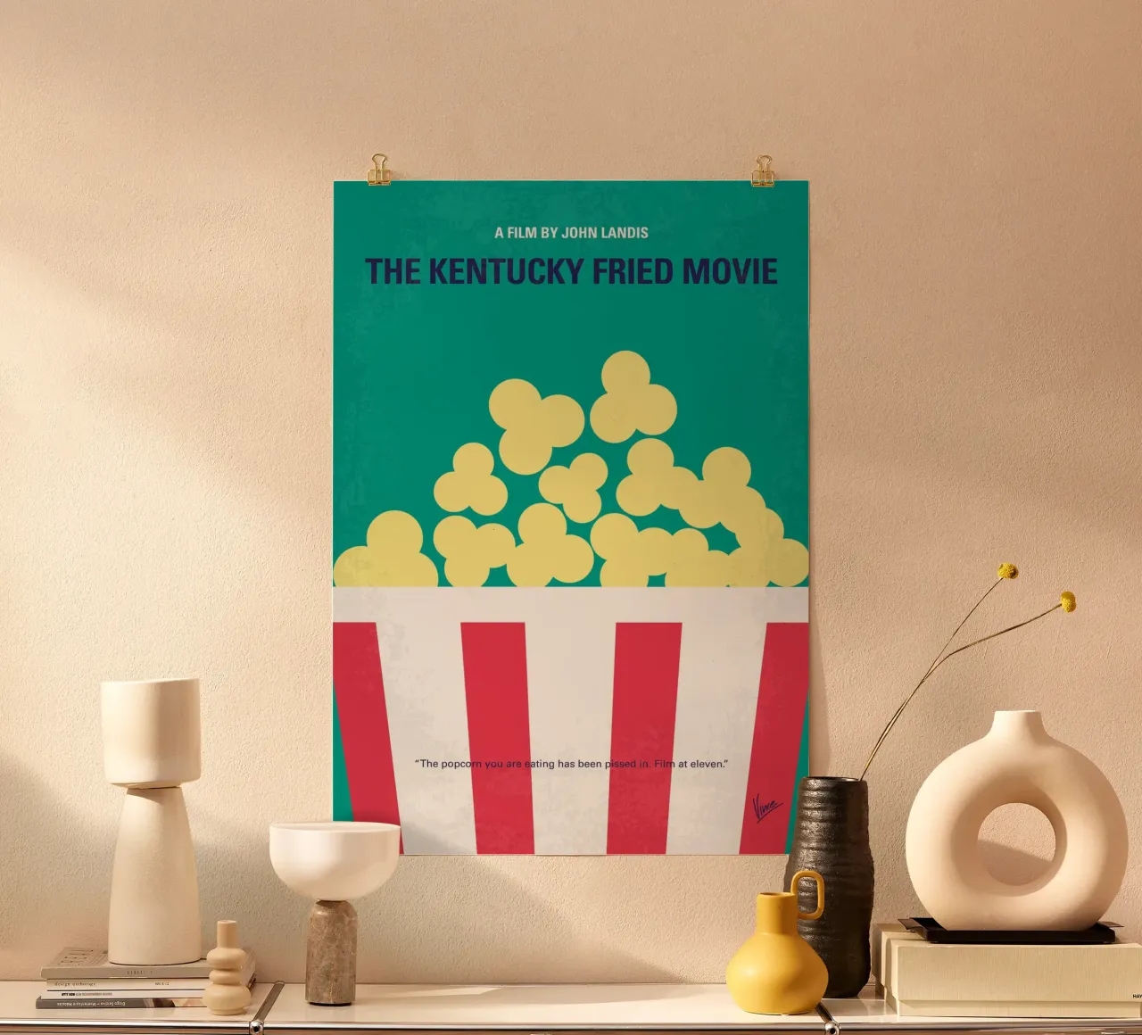 No1157 My The Kentucky Fried Movie minimal movie poster Hahnemühle von Chungkong