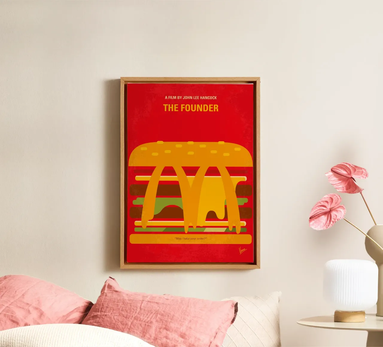 No1161 My The Founder minimal movie poster tela con Cornice a cassetta da Chungkong