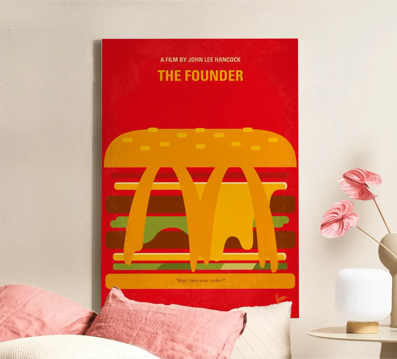 No1161 My The Founder minimal movie poster tela con Cornice a cassetta da Chungkong