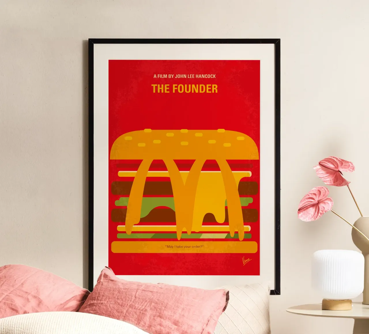 No1161 My The Founder minimal movie poster poster con telaio in legno da Chungkong