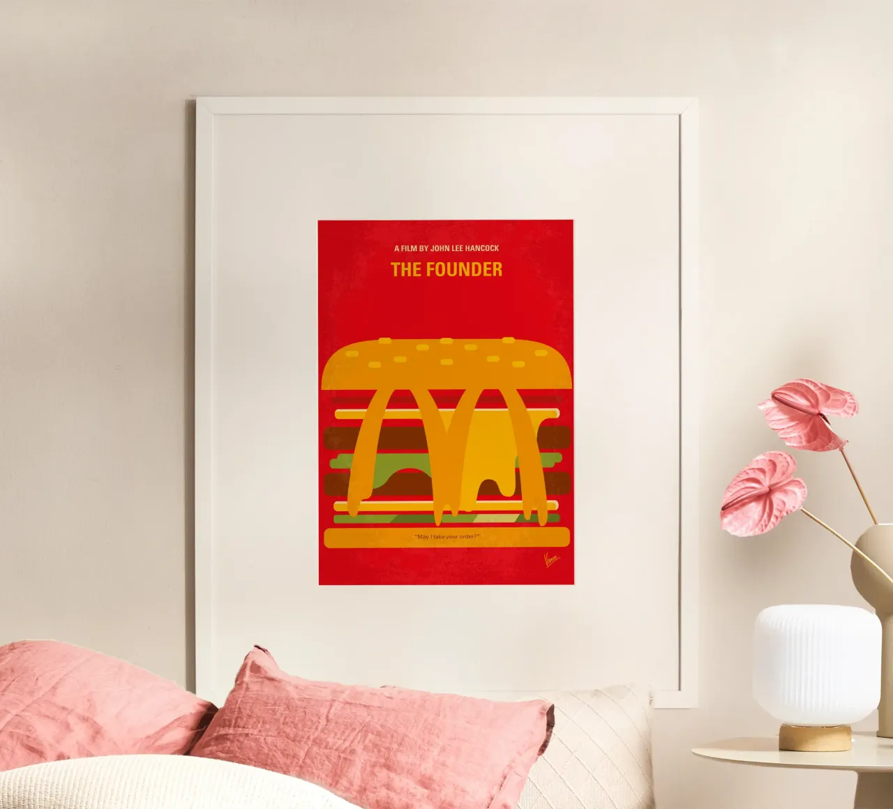 No1161 My The Founder minimal movie poster poster con telaio in legno da Chungkong