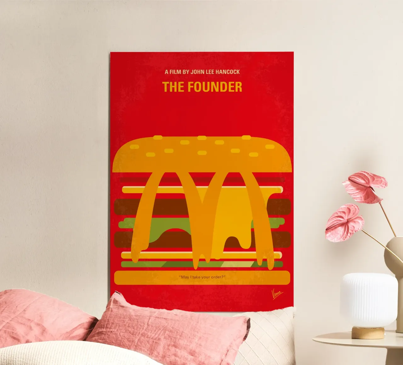 No1161 My The Founder minimal movie poster poster con telaio in legno da Chungkong