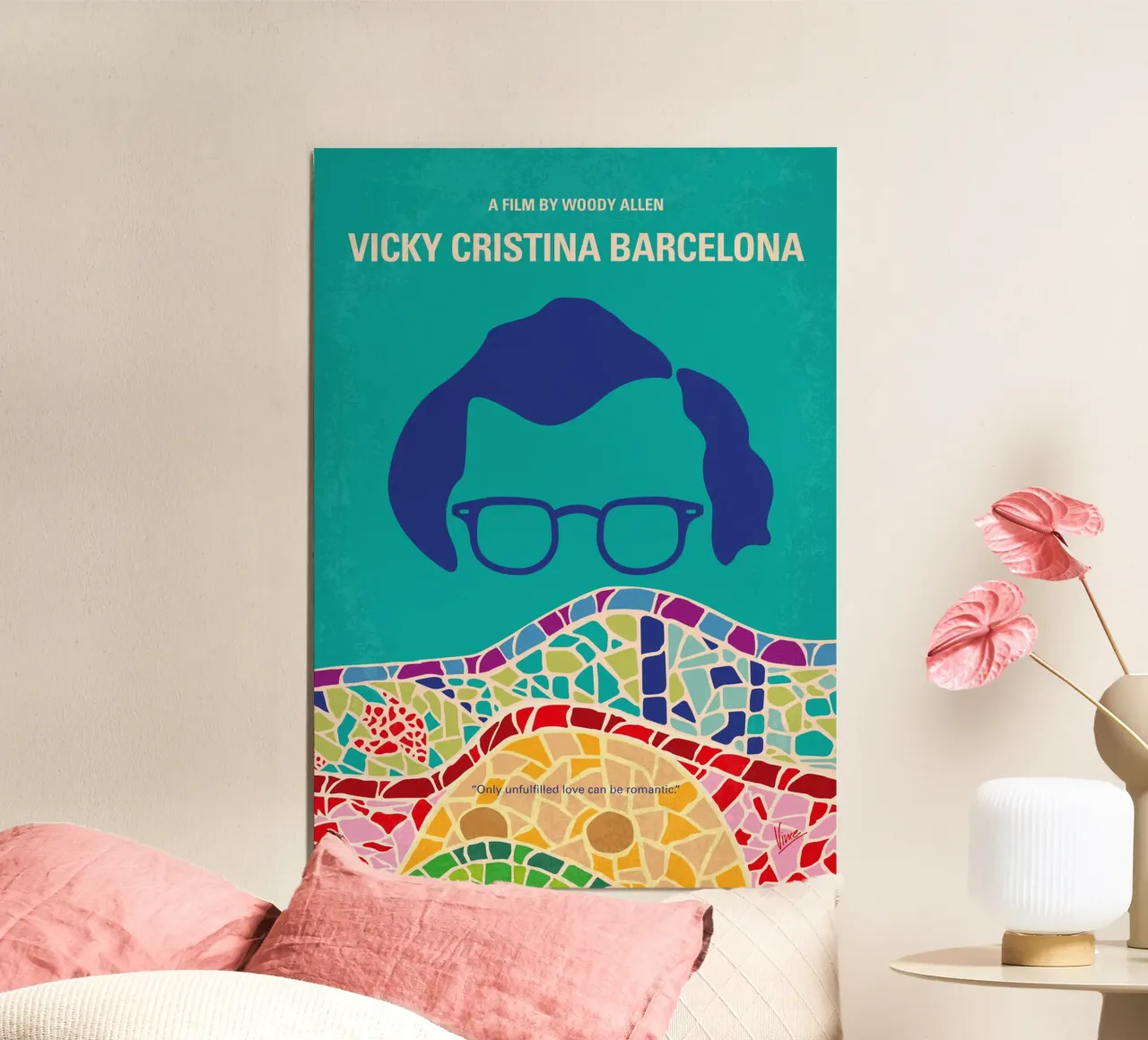 No1162 My Vicky Cristina Barcelona minimal movie poster poster con telaio in alluminio da Chungkong