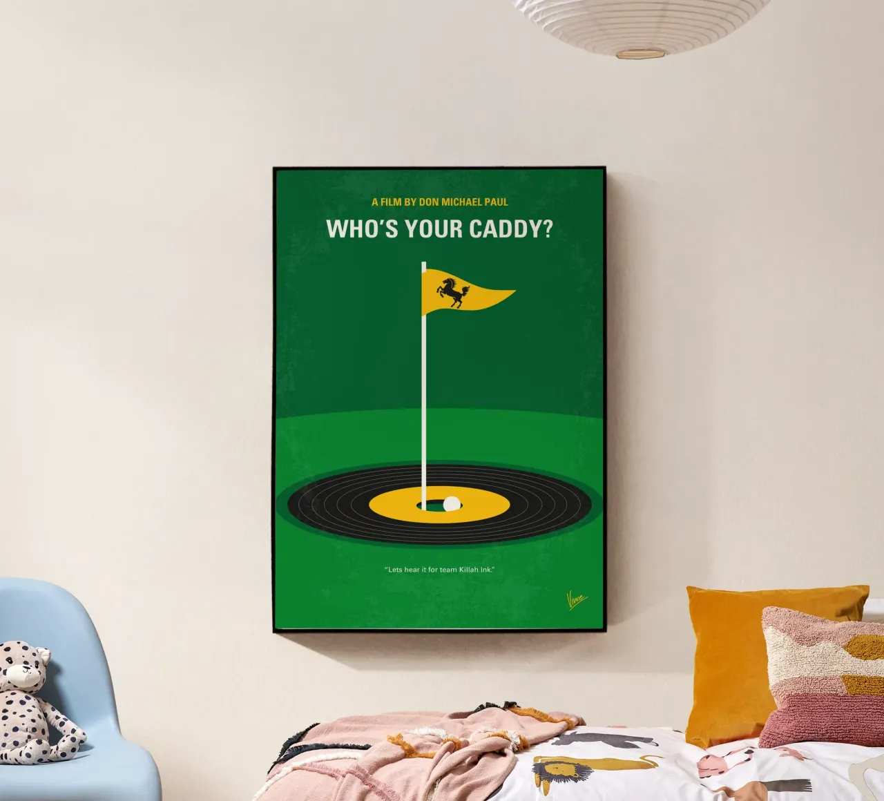 No1163 My Whos Your Caddy minimal movie poster plexiglass da Chungkong