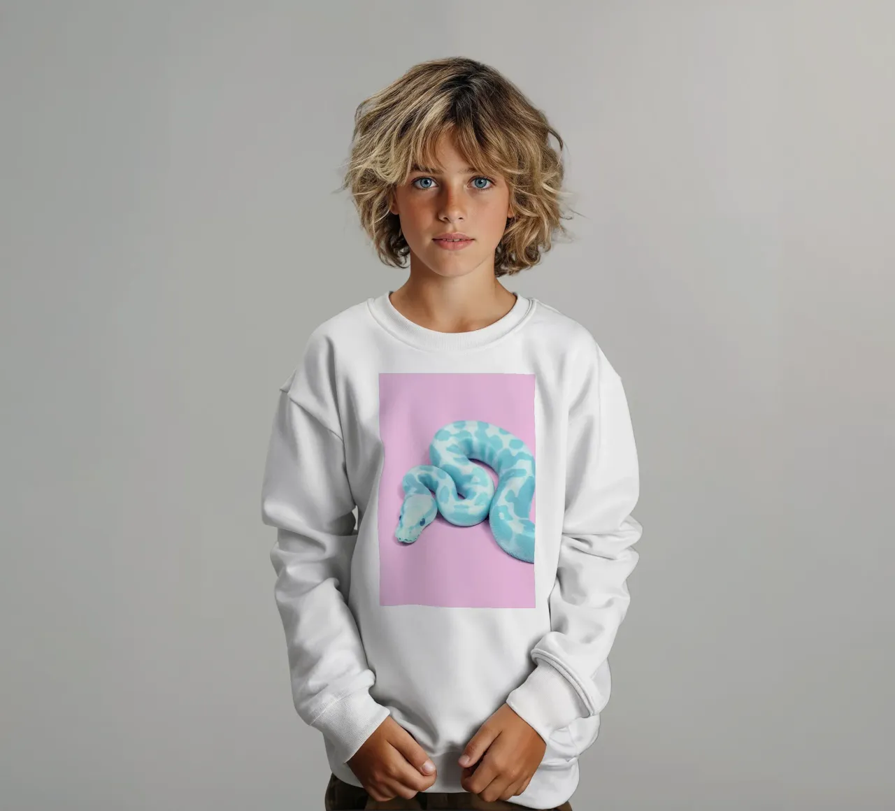 Blue Snake felpa bambino da Paul Fuentes Design