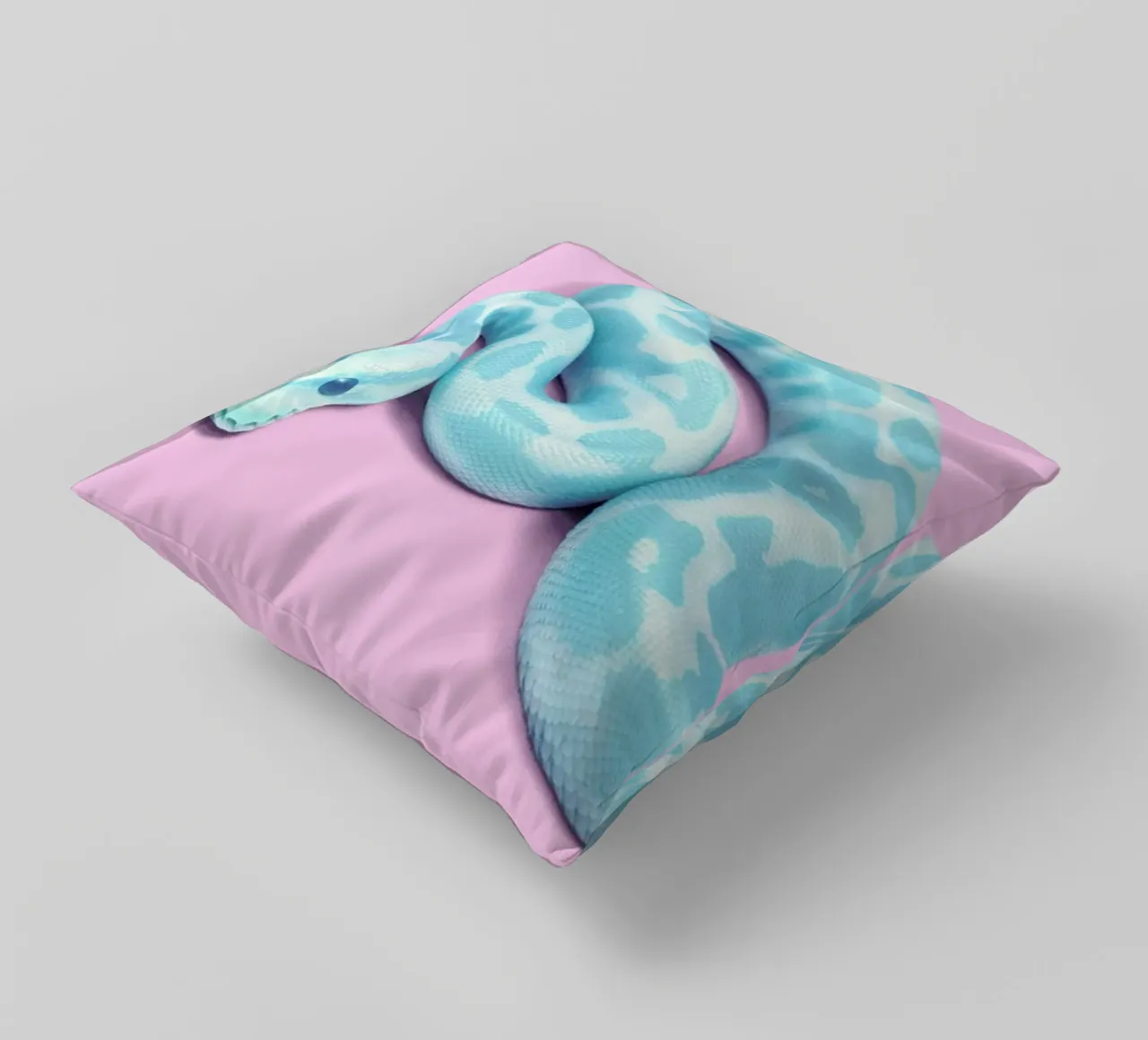 Blue Snake cuscino da Paul Fuentes Design