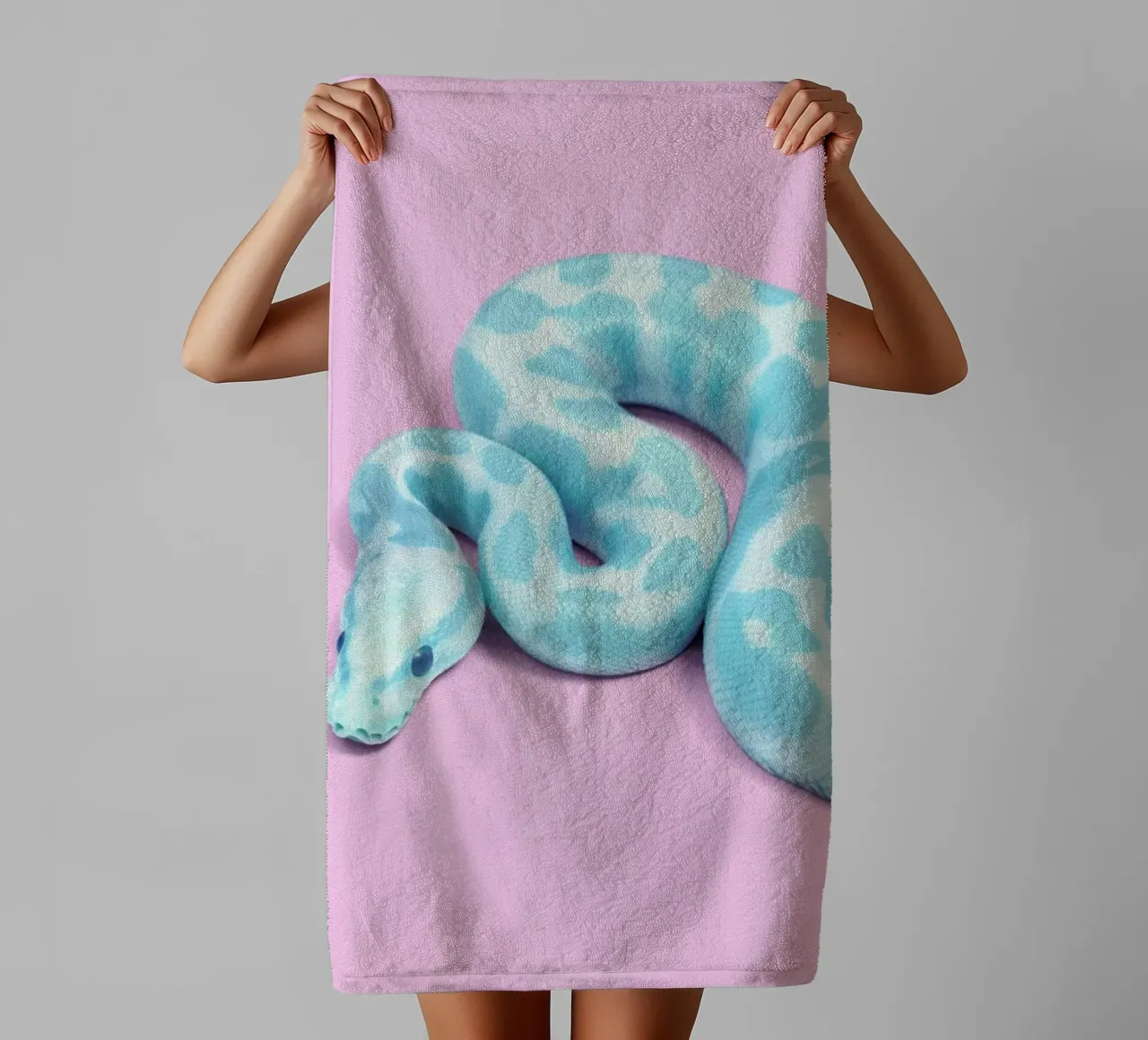 Blue Snake asciugamano da bagno da Paul Fuentes Design