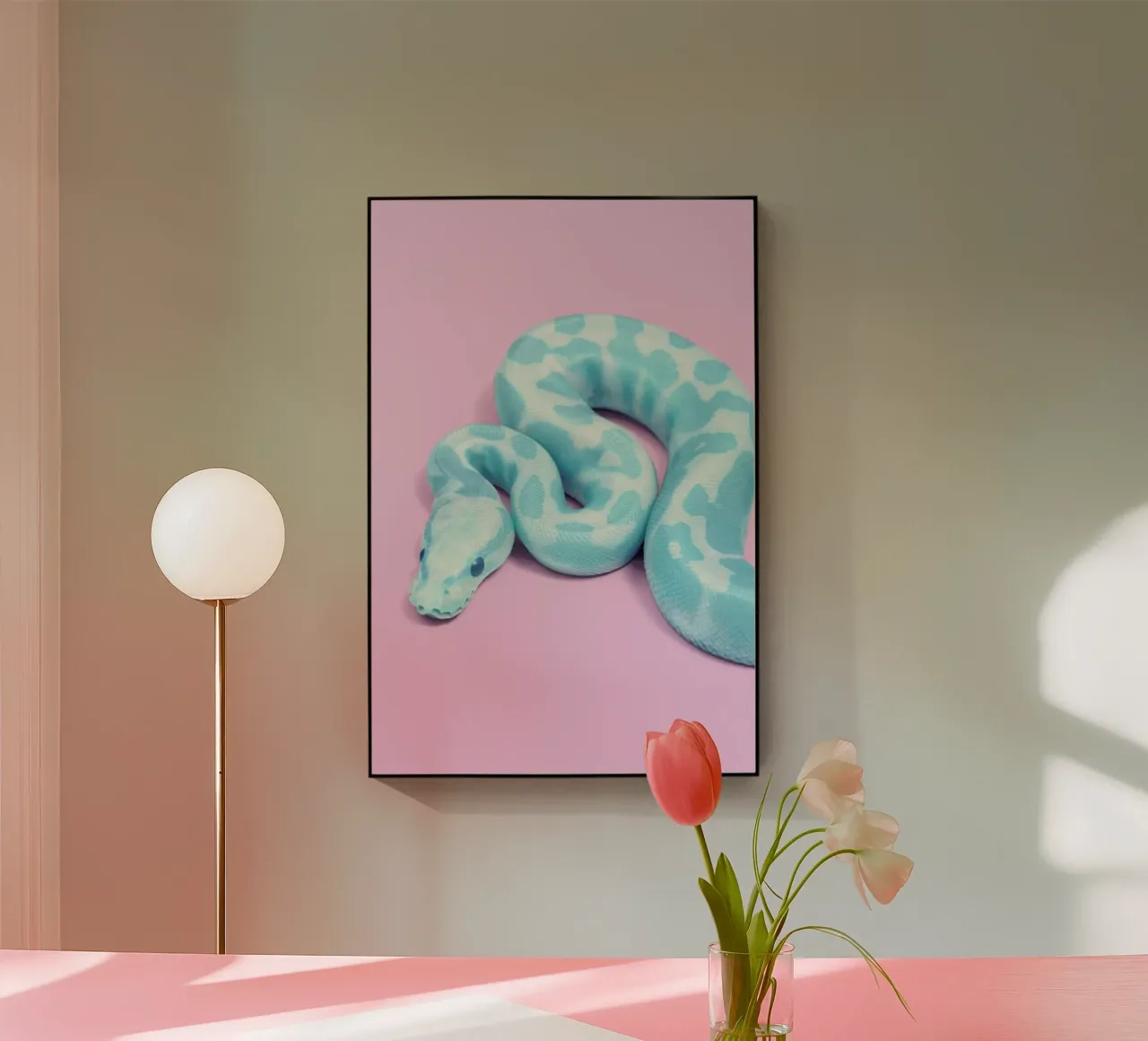 Blue Snake plexiglass da Paul Fuentes Design