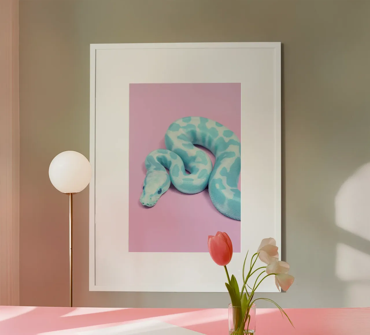 Blue Snake hahnemühle by Paul Fuentes Design