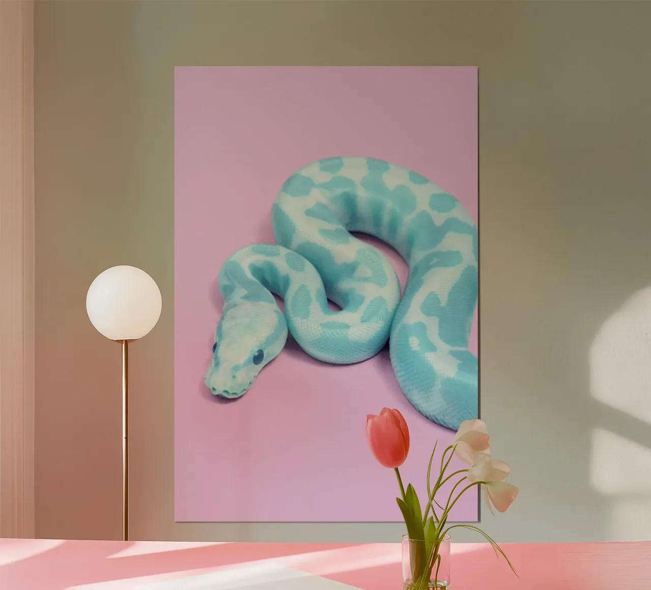 Blue Snake hahnemühle by Paul Fuentes Design