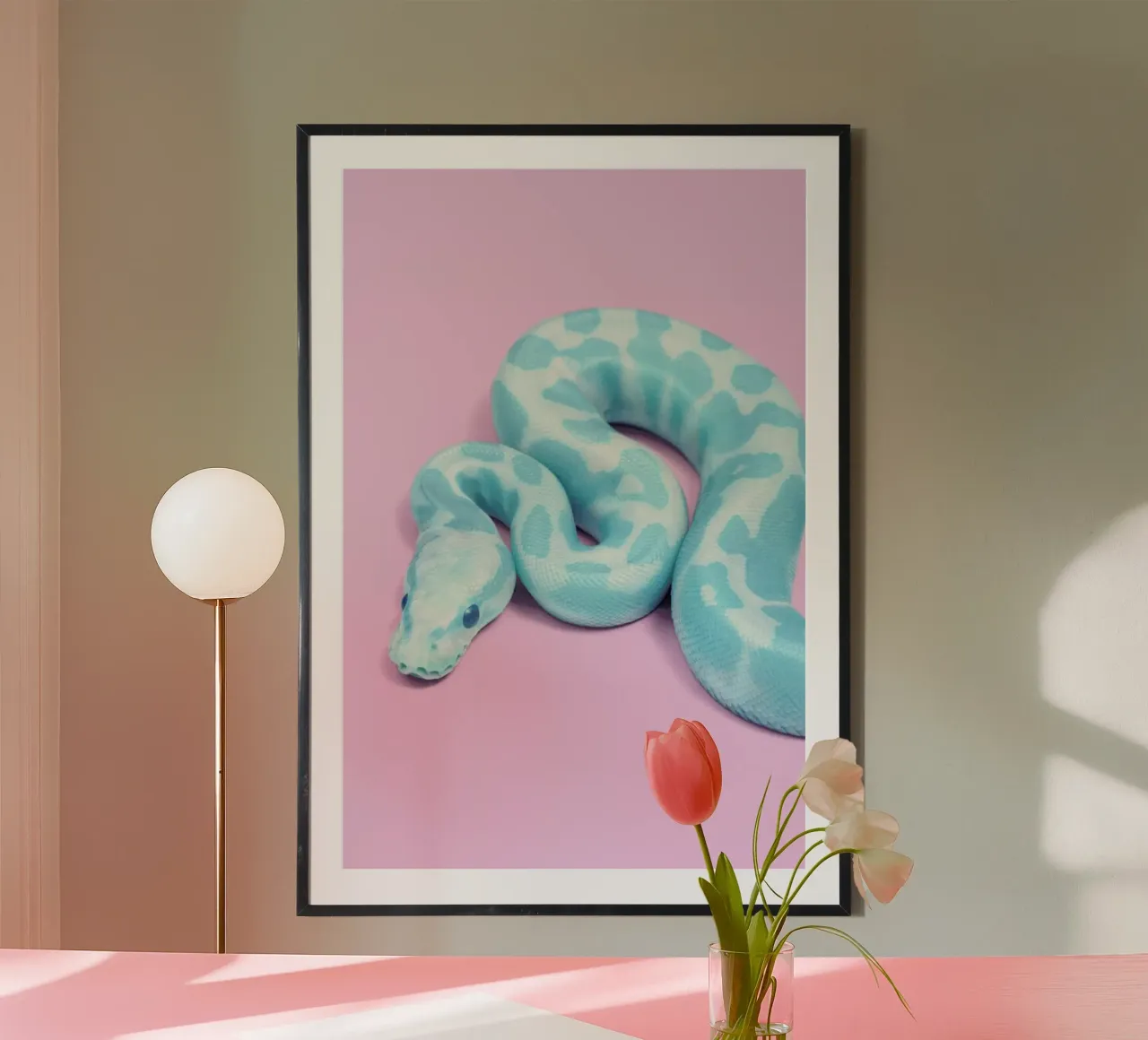 Blue Snake poster da Paul Fuentes Design