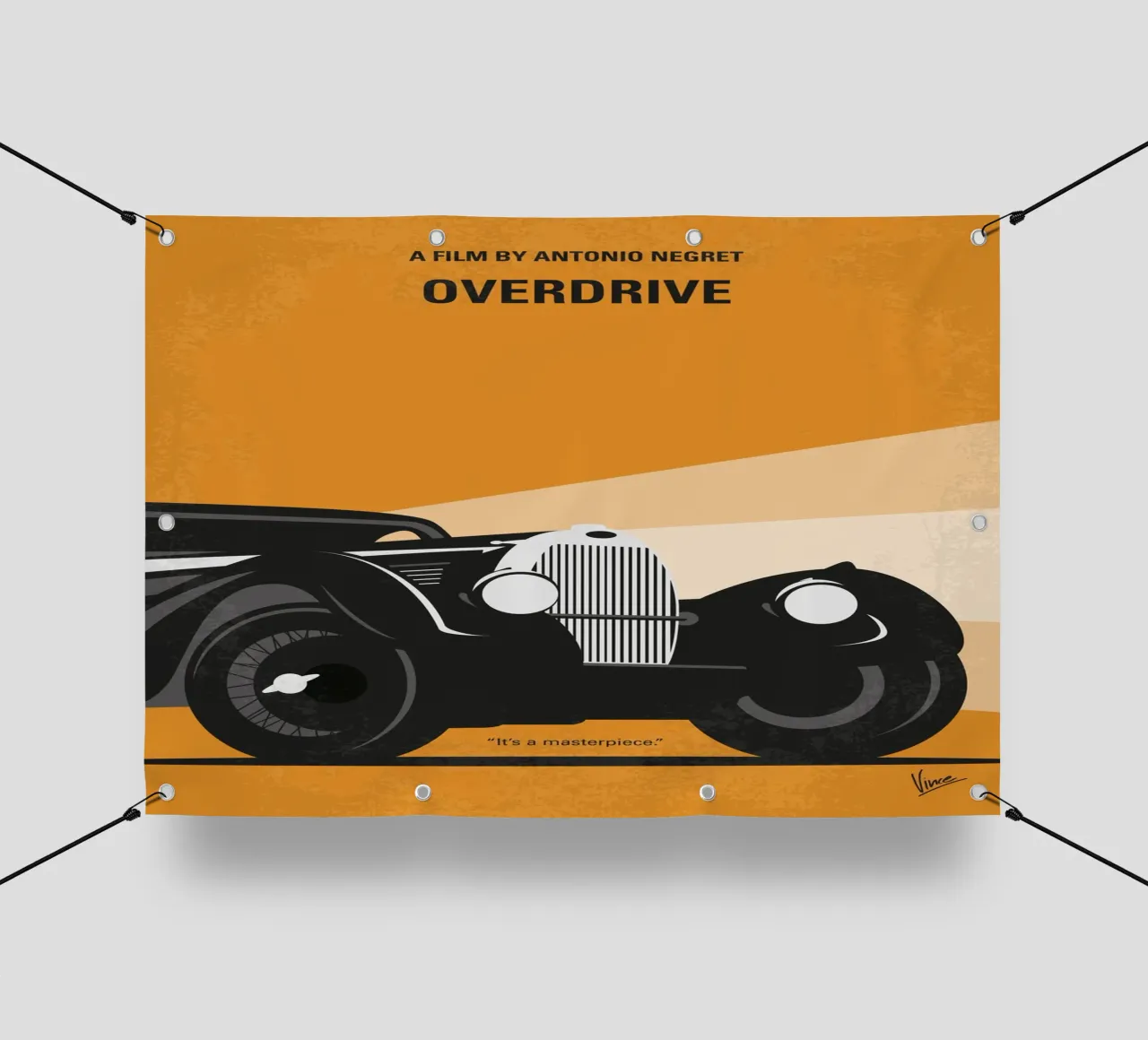 No1168 My Overdrive minimal movie poster telo in pvc da Chungkong