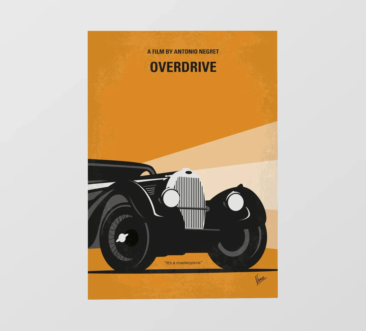 No1168 My Overdrive minimal movie poster telo in pvc da Chungkong
