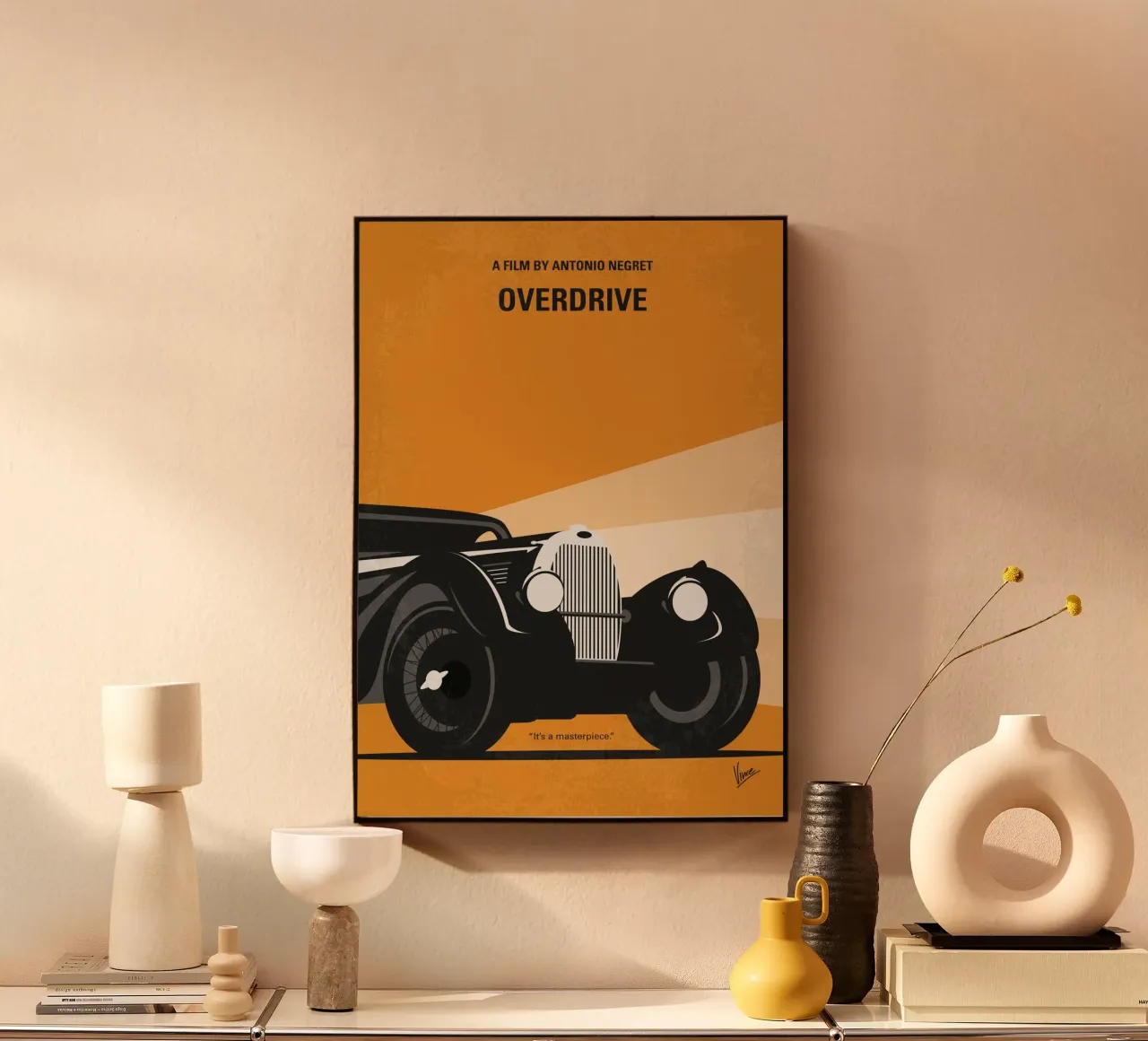 No1168 My Overdrive minimal movie poster plexiglass da Chungkong
