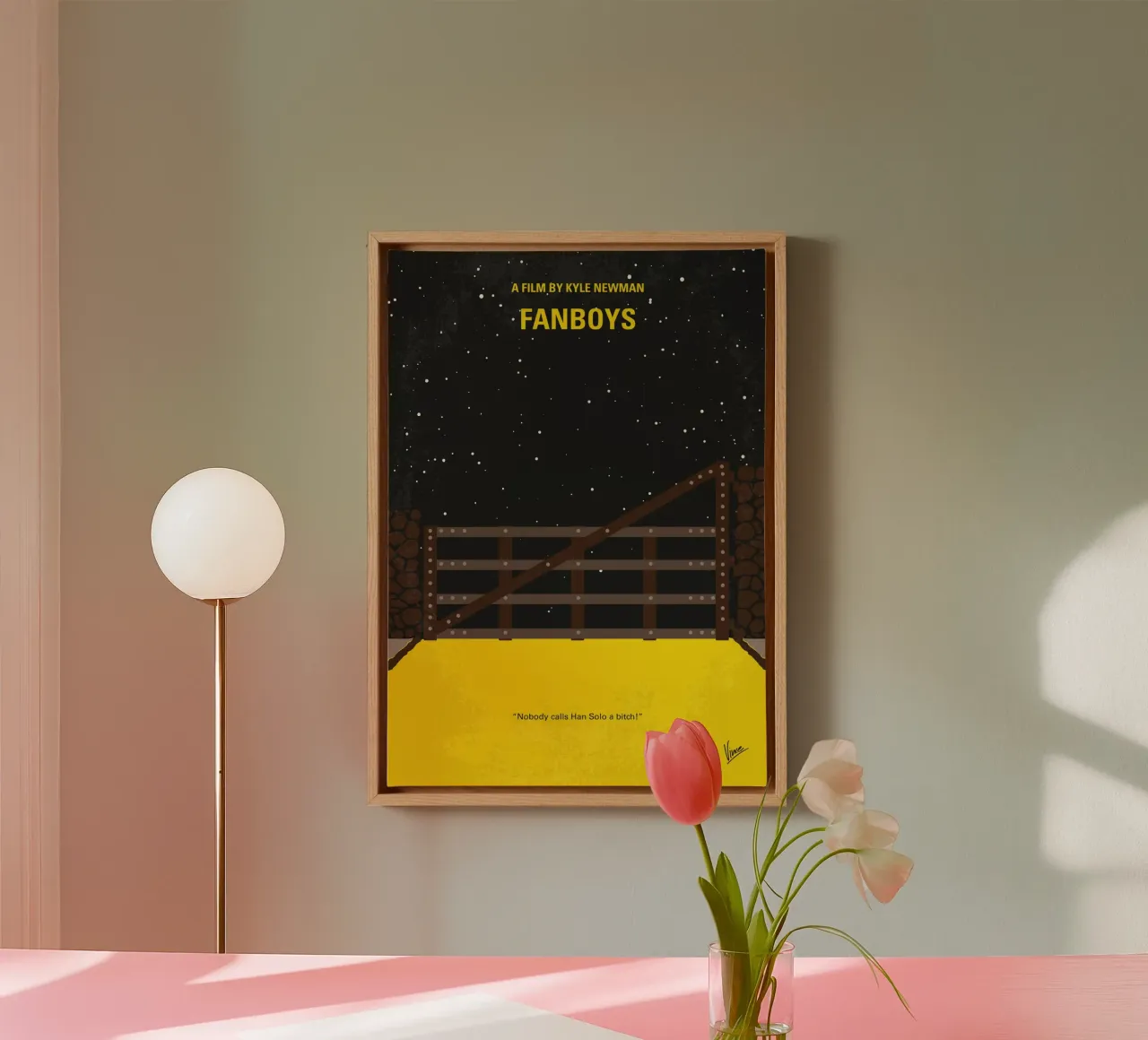 No1170 My Fanboys minimal movie poster canvas met Baklijst van Chungkong