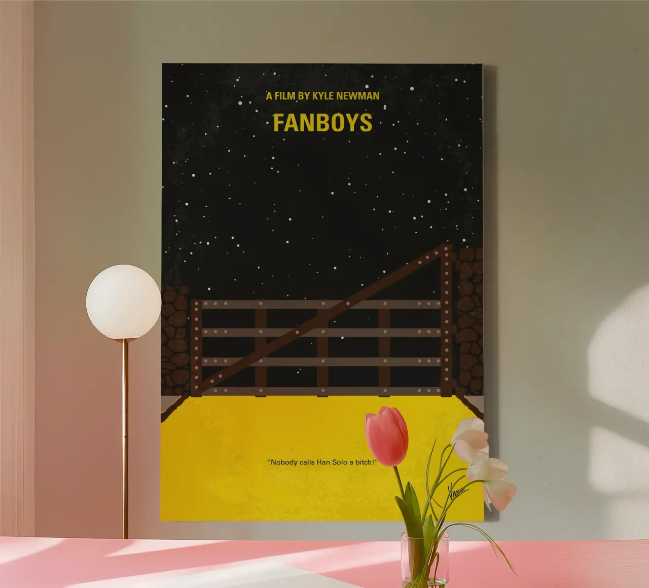 No1170 My Fanboys minimal movie poster canvas met Baklijst van Chungkong