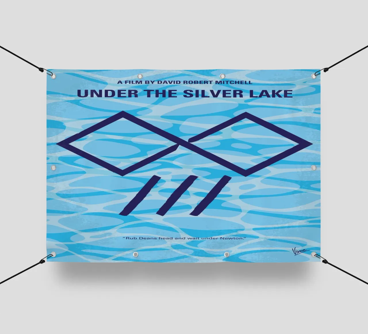 No1171 My Under the silver lake minimal movie poster pvc-zeil van Chungkong