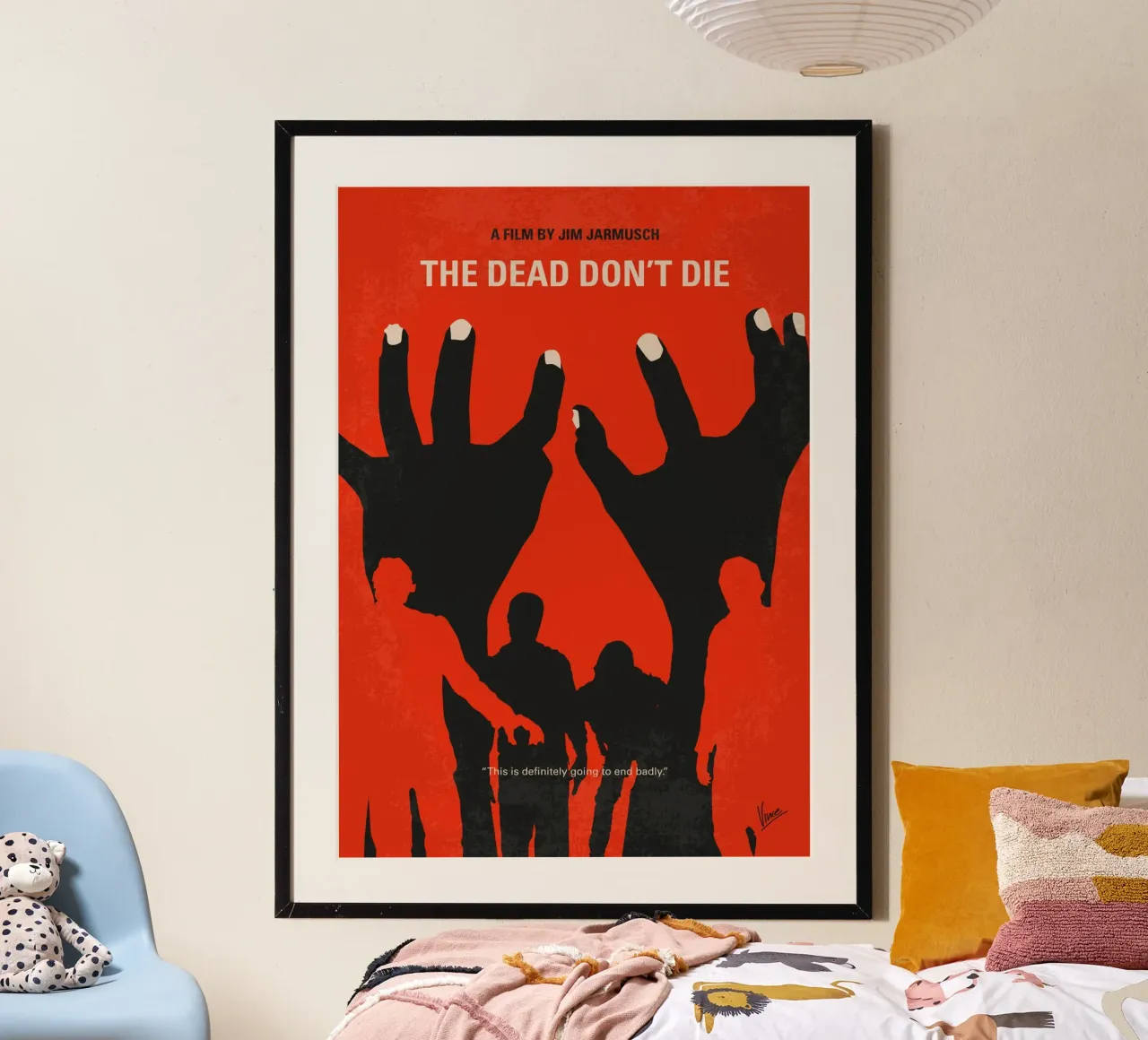 No1172 My The Dead Dont Die minimal movie poster poster con telaio in legno da Chungkong