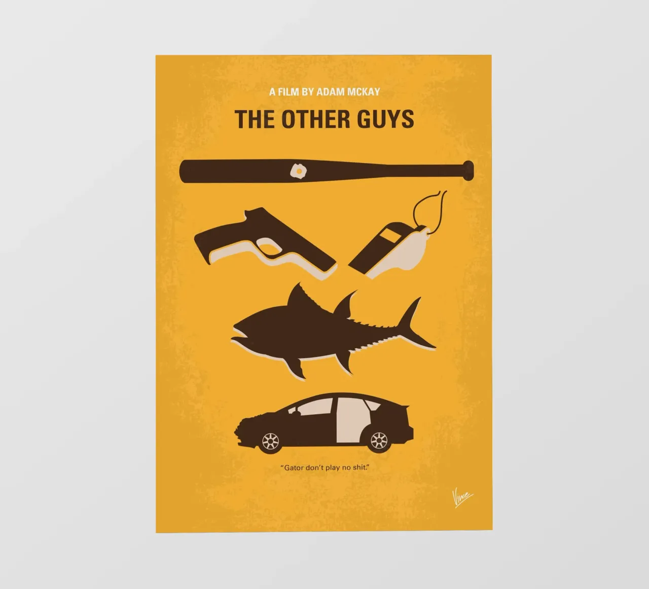 No1173 My The Other Guys minimal movie poster telo in pvc da Chungkong