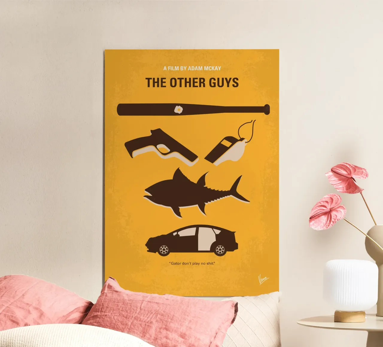 No1173 My The Other Guys minimal movie poster carta hahnemühle da Chungkong