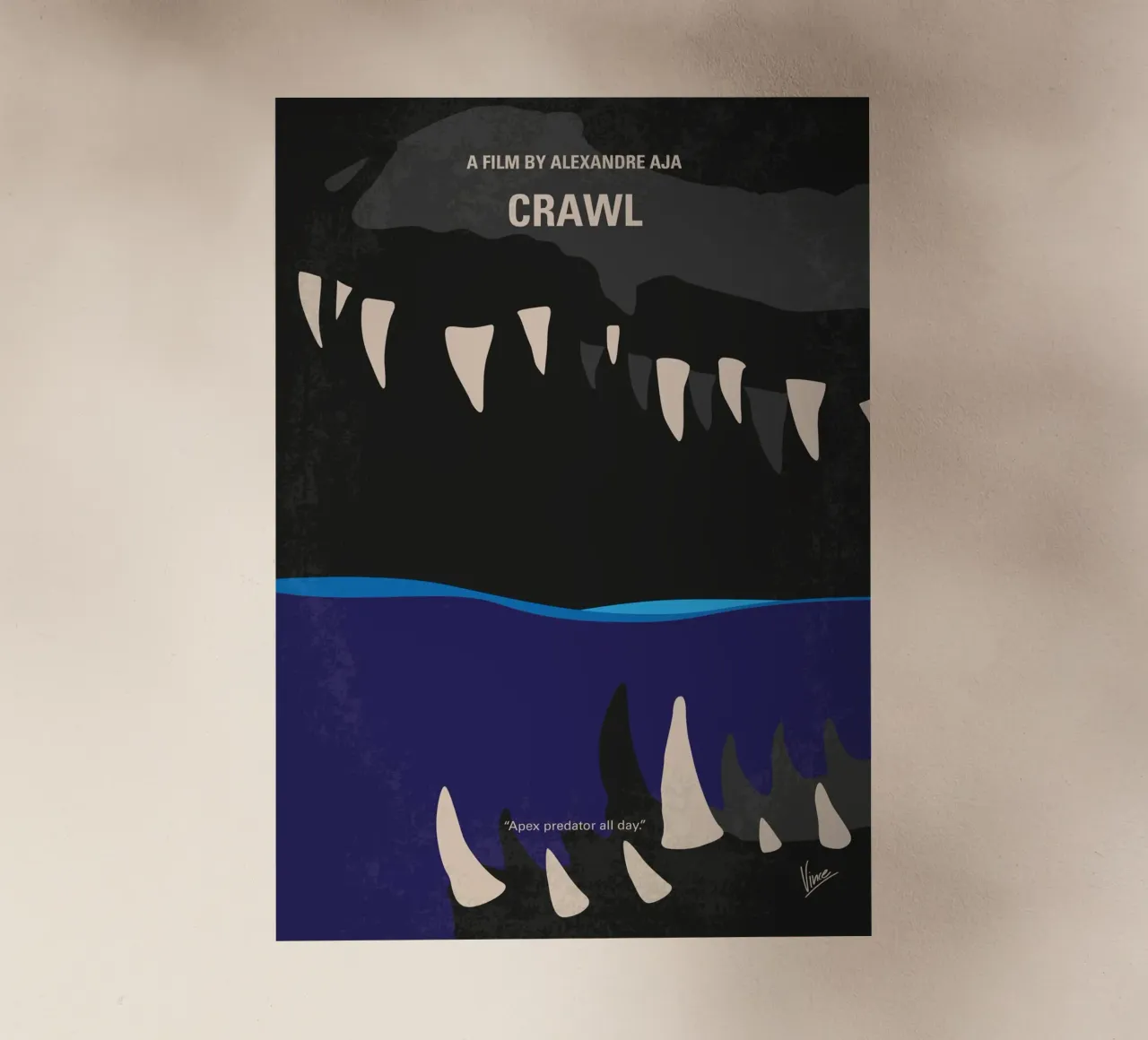No1174 My Crawl minimal movie poster pellicola backlit da Chungkong
