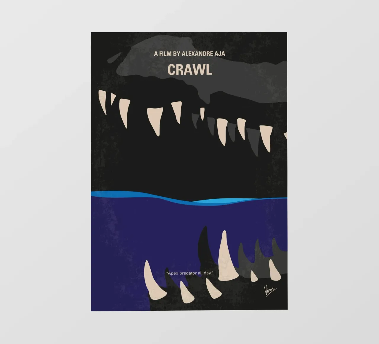 No1174 My Crawl minimal movie poster pellicola backlit da Chungkong