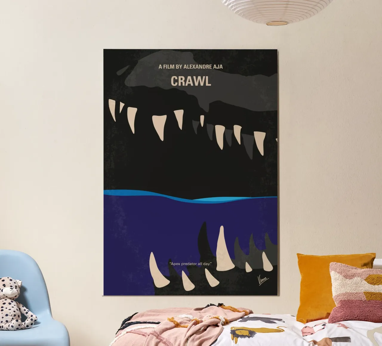 No1174 My Crawl minimal movie poster alluminio dibond da Chungkong