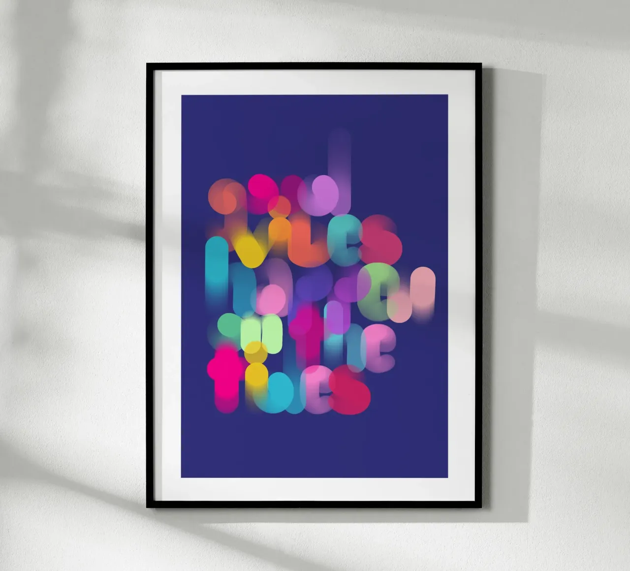 Good vibes happen on the tides poster da LIMITED EDITION LETTERS