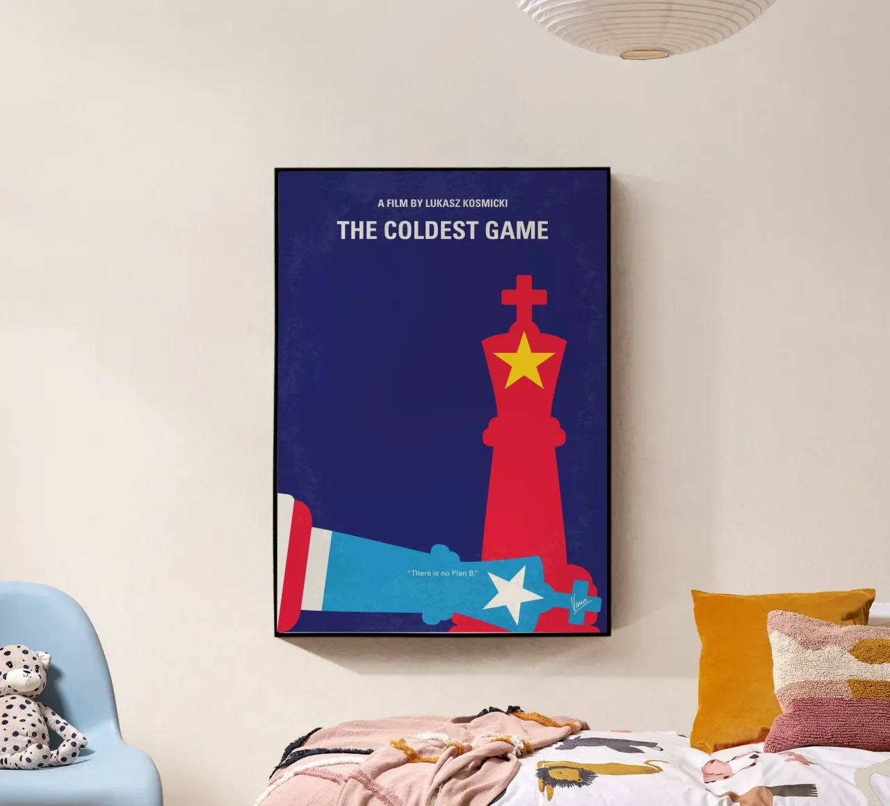 No1179 My The Coldest Game minimal movie poster plexiglass da Chungkong